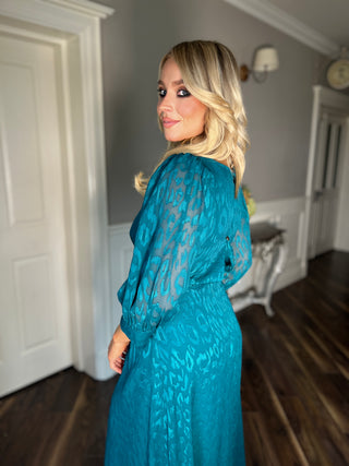 Brooke Teal Dress