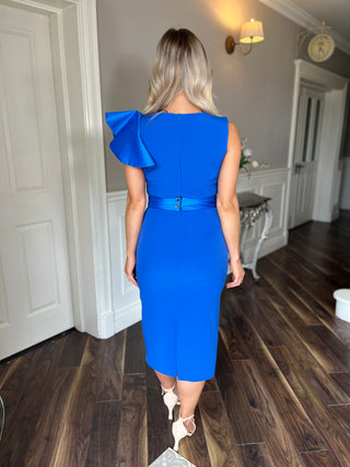 Raffia Dress Cobalt