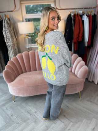 Lemons Grey Cardi