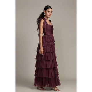 Ophelia Plum Maxi Dress