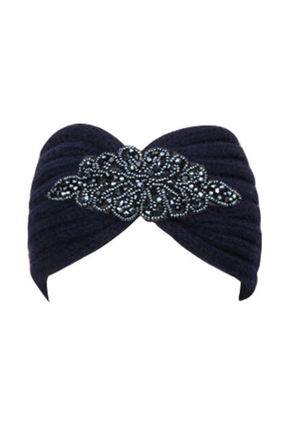 Navy Knitted Headband