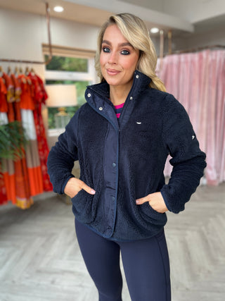 Carol Teddy Bomber Navy