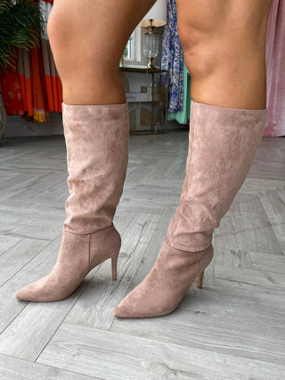 Botas de ante Bonnie color beige