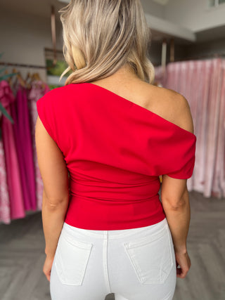 Top de mujer rojo