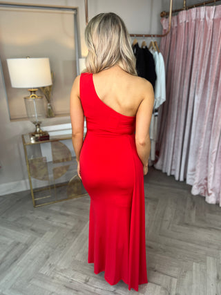 Ebony Red Maxi Dress