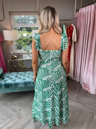 Vestido con bordados de Orla Green