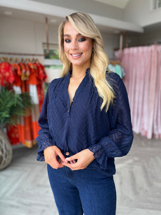 Sam Blouse Navy