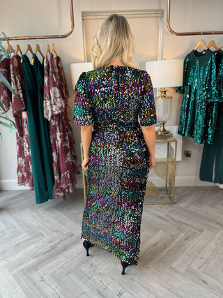 Lilah Multi Sequin Dress