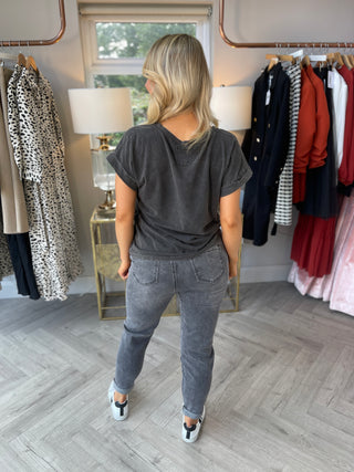 Jogger Jeans Grau