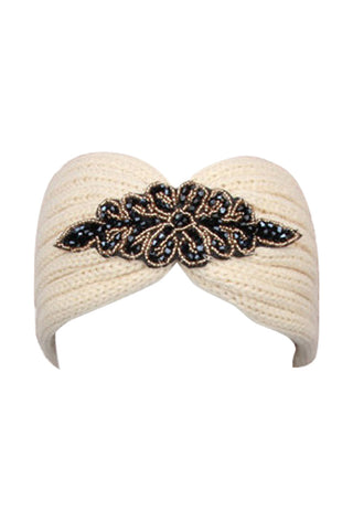 Beige Knitted Headband