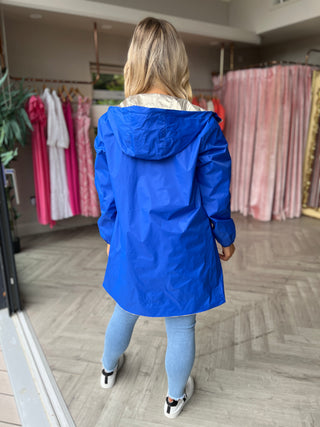 Parka reversible azul