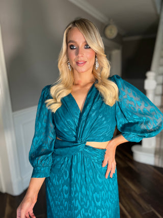 Brooke Teal Dress