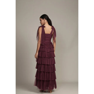 Ophelia Plum Maxi Dress