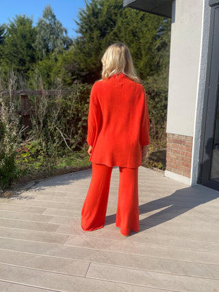 Darine Orange Knit Pants