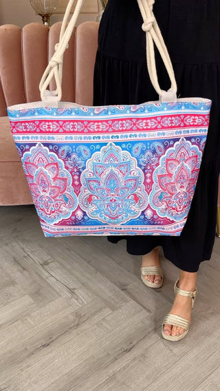 Kai Blue Beach Bag