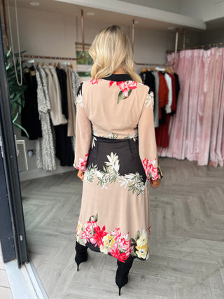 Kaya Hemdblusenkleid Beige