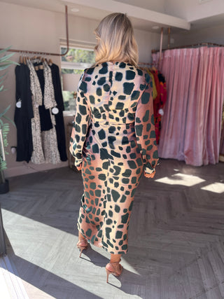 Vestido con estampado animal de Inés