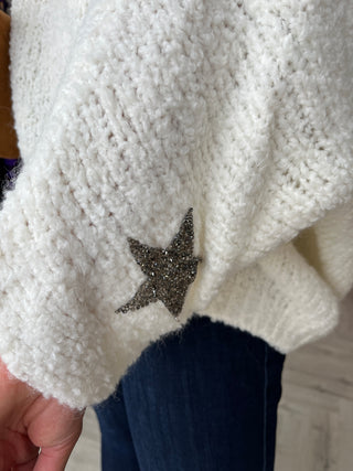 Dreamy Star Knit White