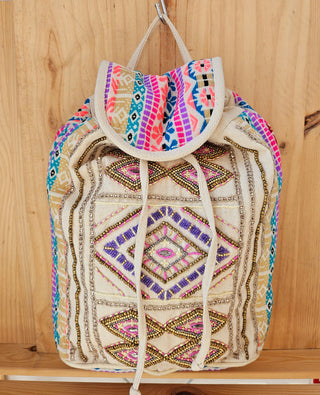 Woodstock Beaded Backpack