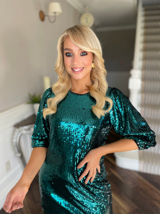 Green Sequin Dress