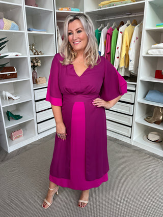 Arabella Plum Dress