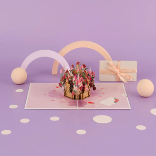 Floral Crown Pop-up Card