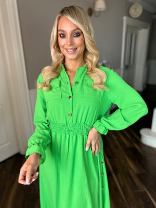 Malary Green Dress