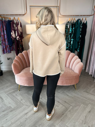 Amore Beige Hoodie