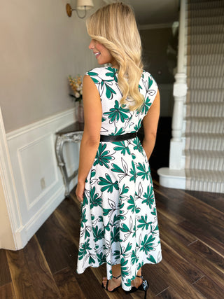 Petal Green Dress