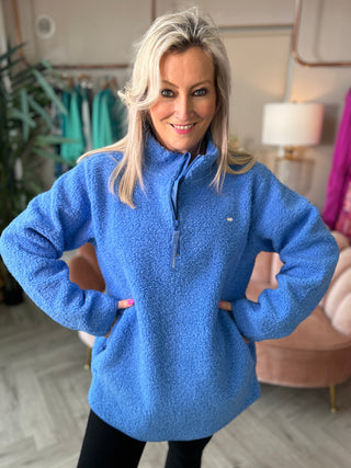 April Blue Half Zip