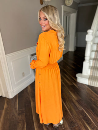 Malary Orange Dress