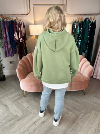 Double Layered Hoodie Sage