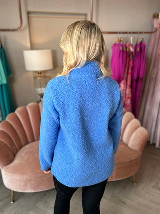 April Blue Half Zip