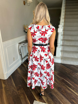 Petal Red Dress