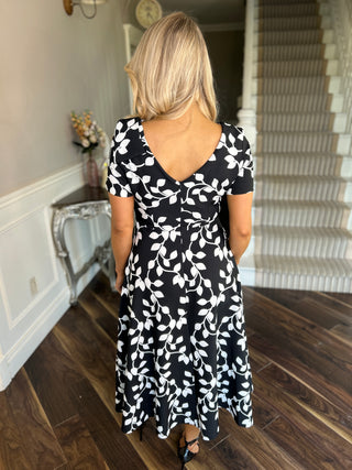 Stems Black & Ivory Dress