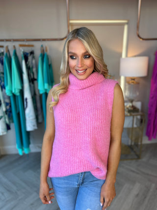 Paige Pink Sleeveless Knit