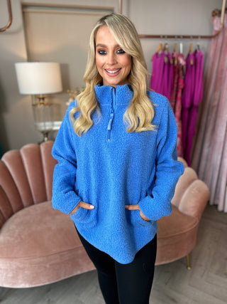 April Blue Half Zip