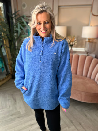 April Blue Half Zip