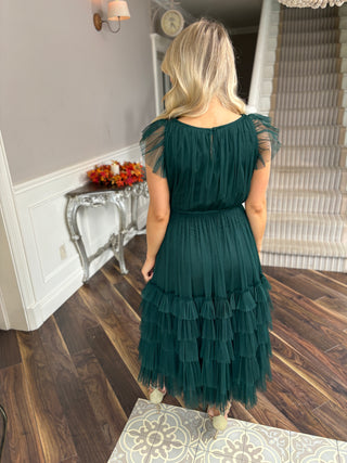 Maddie Emerald Tulle Dress