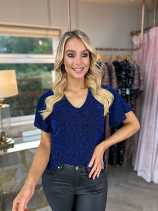 Mya Blue Top