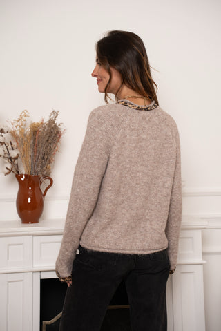 Bayley Bow Knit Taupe