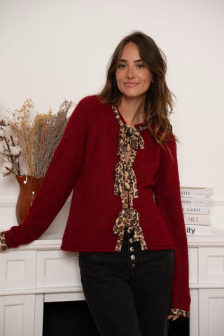 Bayley Bow Knit Merlot