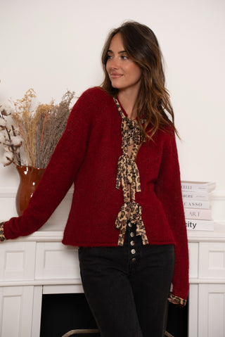 Bayley Bow Knit Merlot