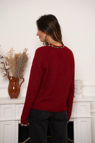 Bayley Bow Knit Merlot