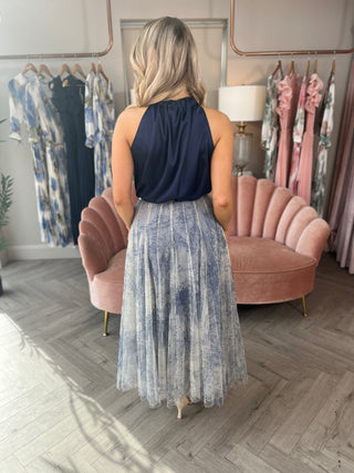 Paris Blue Tulle Skirt