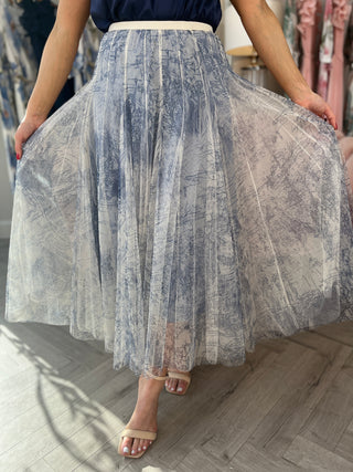 Paris Blue Tulle Skirt