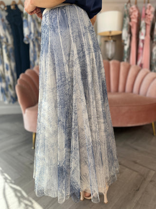 Paris Blue Tulle Skirt