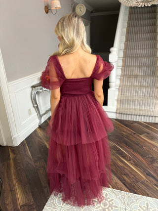 Sidney Burgundy Dress