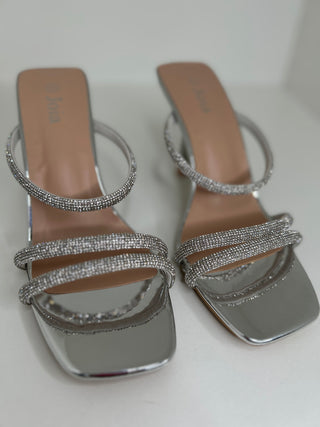 Diamante Strap Heels