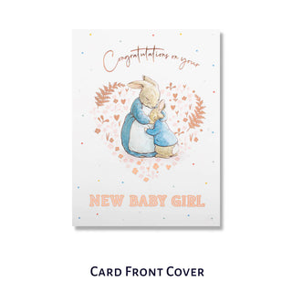 New Baby Girl Pop-up Card